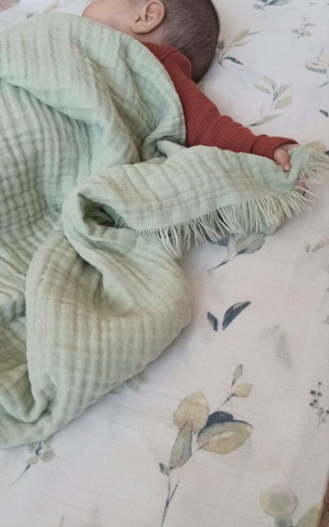 Ensemble couverture et lange en gaze de coton – Image 2